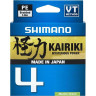 Леска плетёная SHIMANO KAIRIKI 4 PE 150 м зеленая 0,215 мм 16,7 кг LDM54TE2521515G